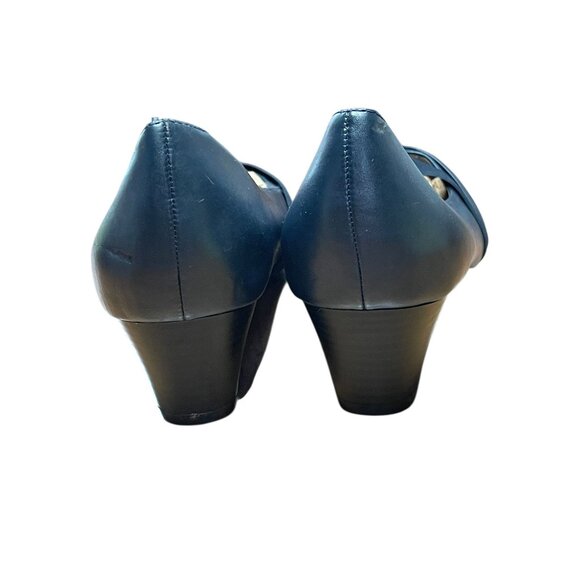 Cloudwalkers Womens Olivia Black Low Heel Pumps 12W - Picture 9 of 12